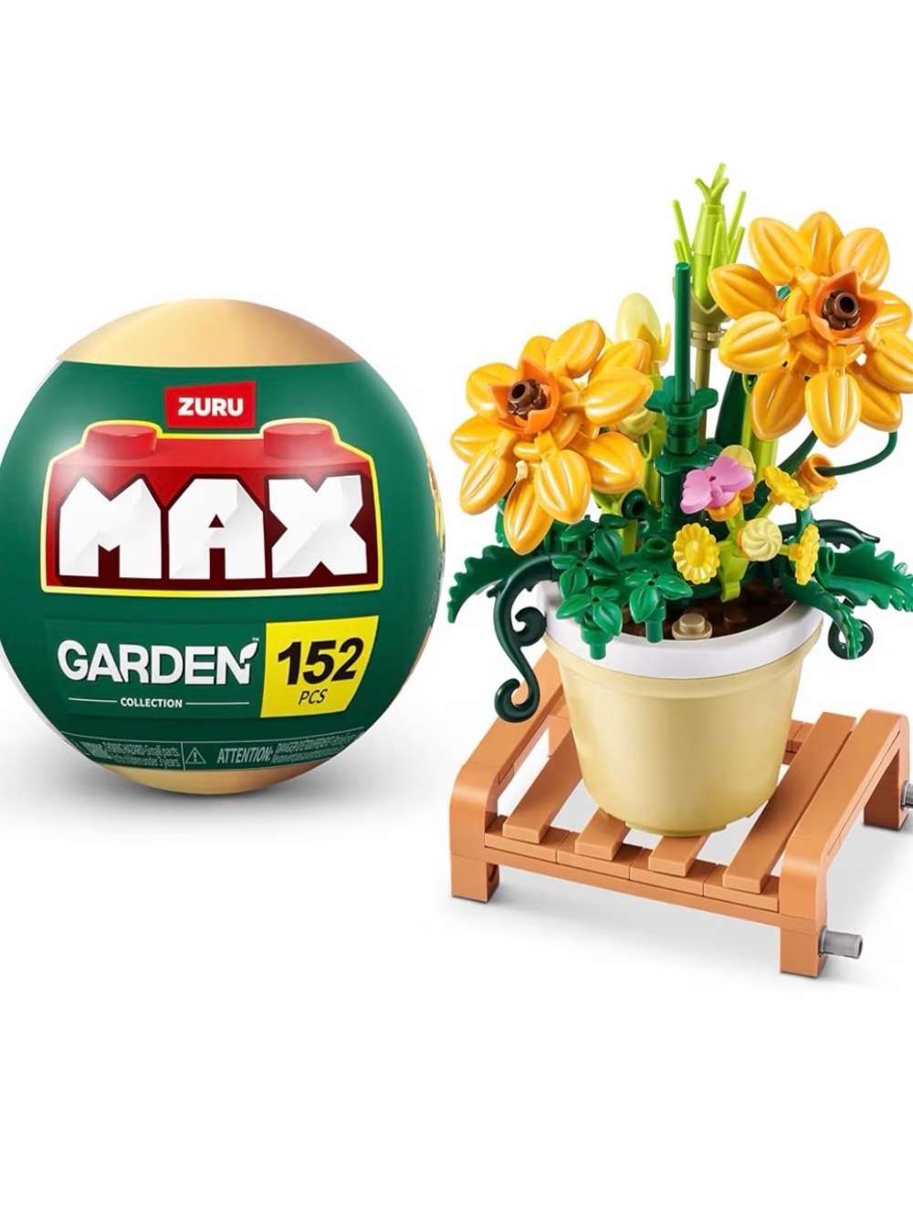 Zuru MAX Garden Collection Building Bricks Cosmos Sulphureus 152 Pcs